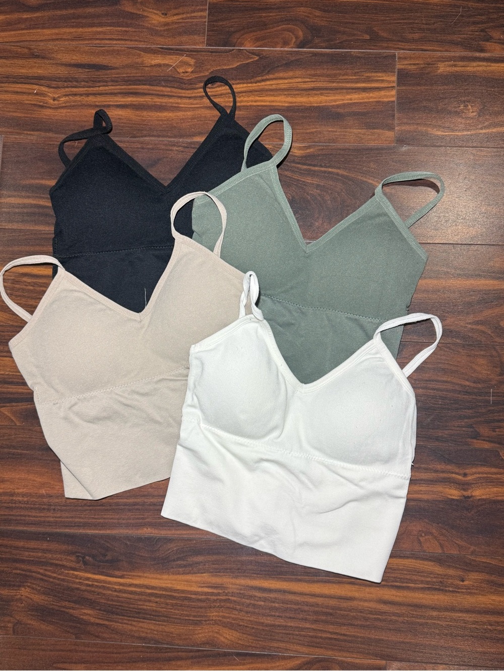 Everyday Seamless V-Neck Camisole - Black, Olive, Taupe, White